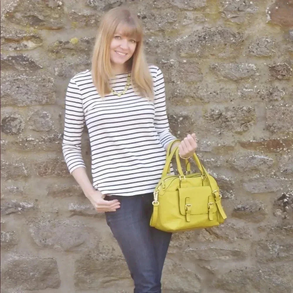 Boden Bowling Style Leather Purse